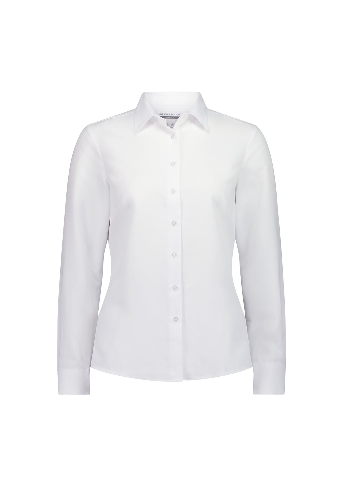 BizCollection S629W Womens Quick Dry Movement Long Sleeve Shirt - White