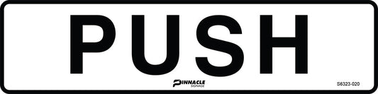 Max Global Products S6323 Push (Horizontal) Sign
