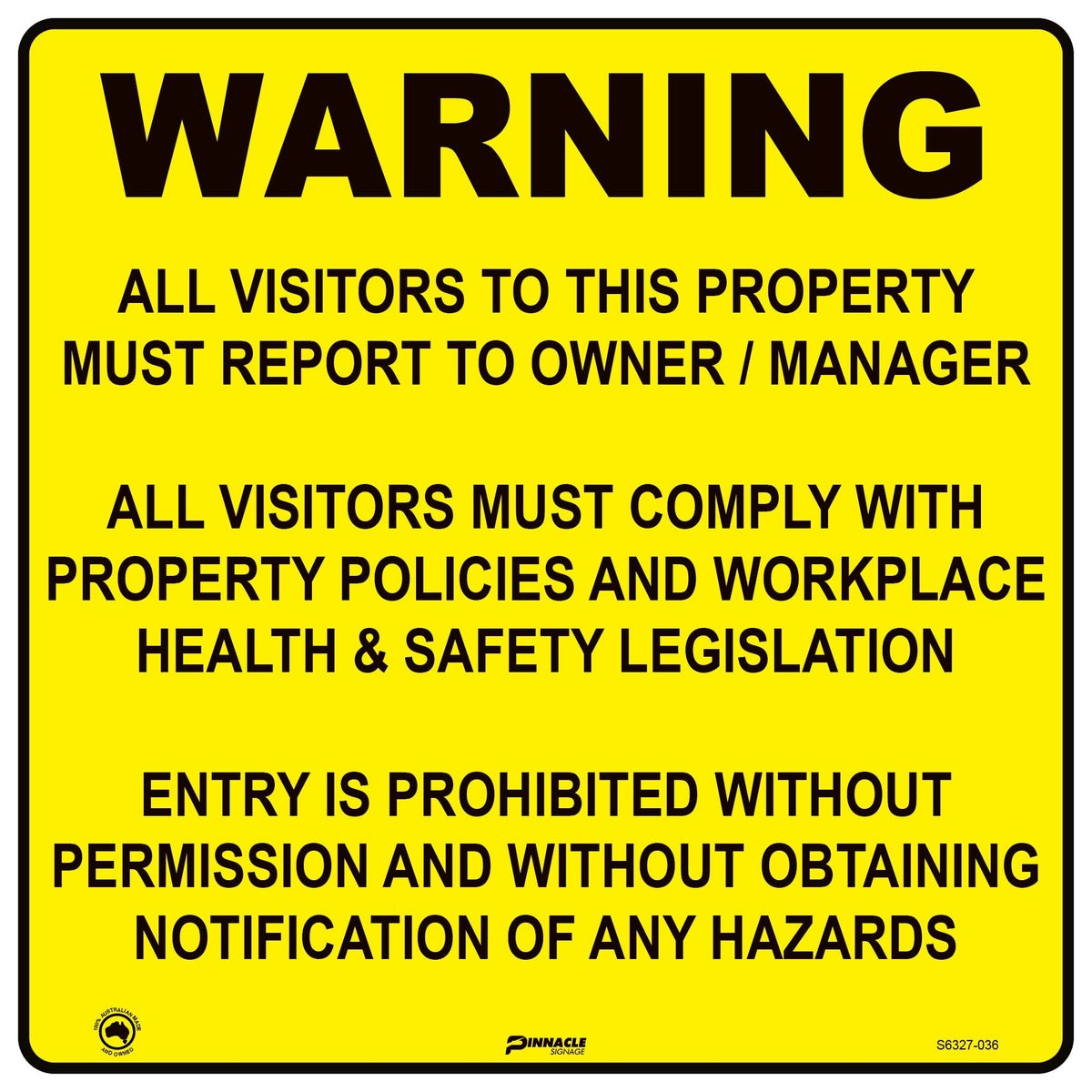 Max Global Products S6327 Farm Gate Sign