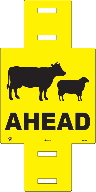 Max Global Products S6330 Stock Ahead (Sheep & Cattle Picto + Ahead Text) Sign