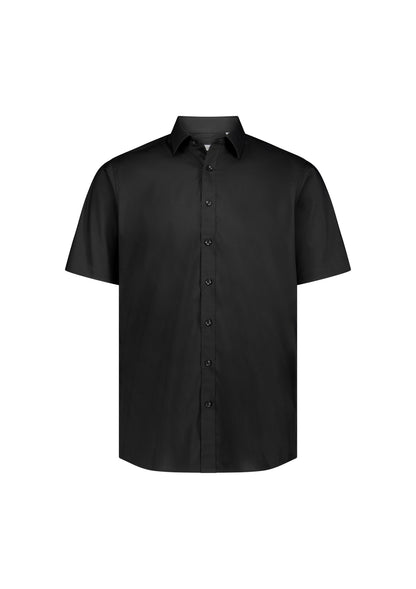 BizCollection S635M Mens Fitzroy Classic Fit Short Sleeve Shirt - Black
