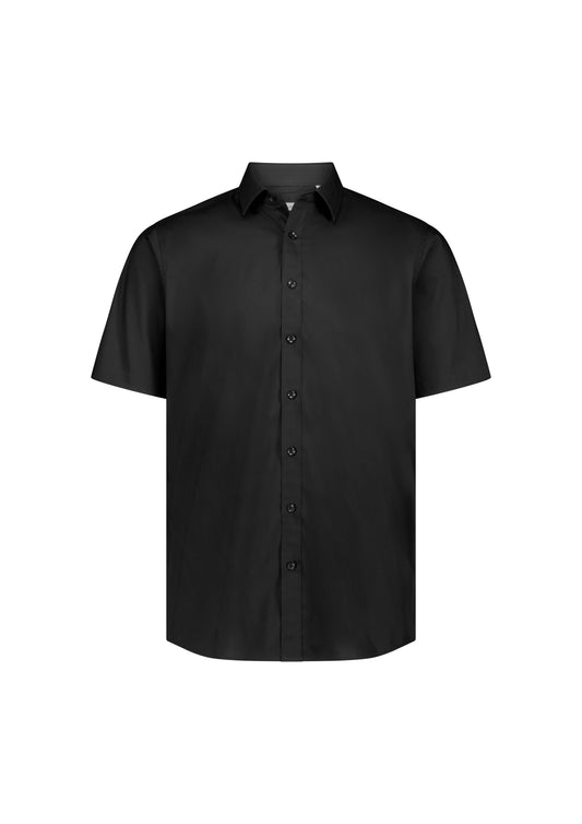 BizCollection S635M Mens Fitzroy Classic Fit Short Sleeve Shirt - Black
