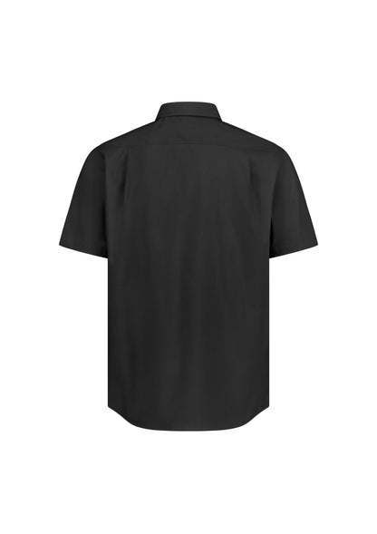BizCollection S635M Mens Fitzroy Classic Fit Short Sleeve Shirt - Black