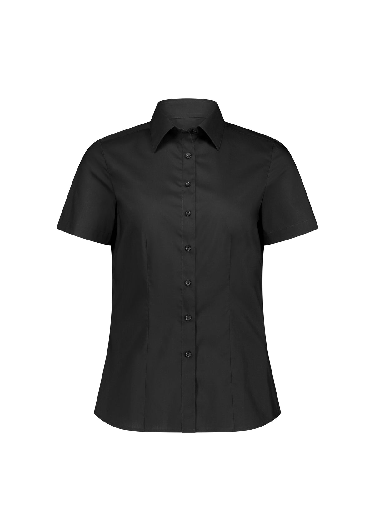 BizCollection S635W Womens Fitzroy Short Sleeve Shirt - Black