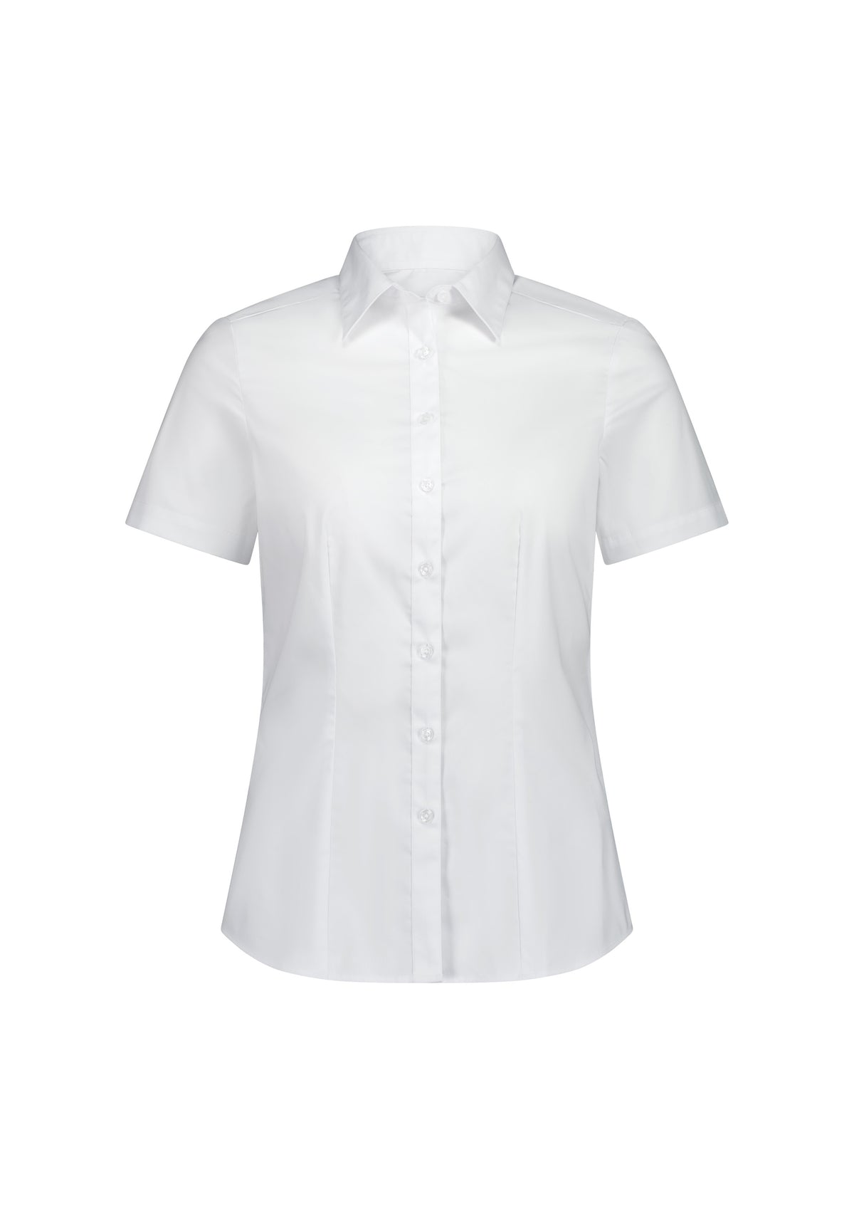 BizCollection S635W Womens Fitzroy Short Sleeve Shirt - White