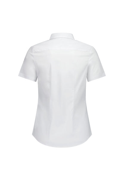 BizCollection S635W Womens Fitzroy Short Sleeve Shirt - White