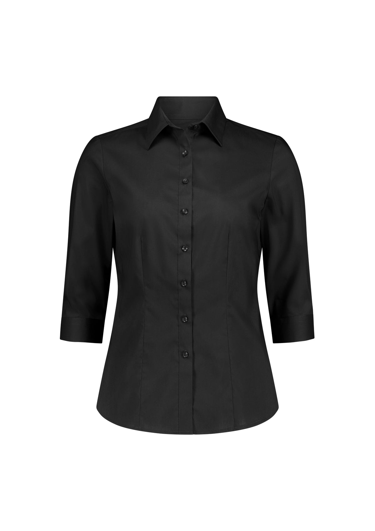 BizCollection S636W Womens Fitzroy 3/4 Sleeve Shirt - Black