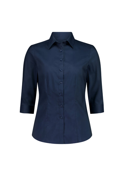 BizCollection S636W Womens Fitzroy 3/4 Sleeve Shirt - Navy
