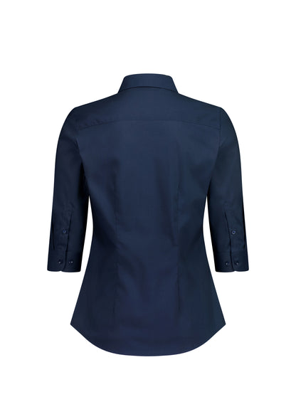 BizCollection S636W Womens Fitzroy 3/4 Sleeve Shirt - Navy