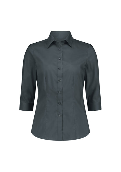 BizCollection S636W Womens Fitzroy 3/4 Sleeve Shirt - Slate