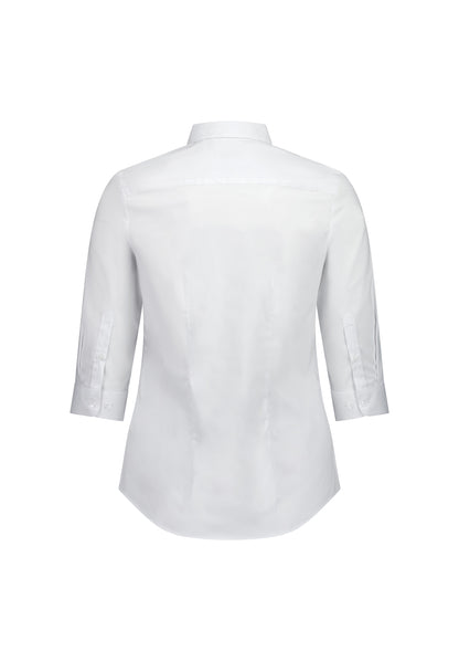 BizCollection S636W Womens Fitzroy 3/4 Sleeve Shirt - White
