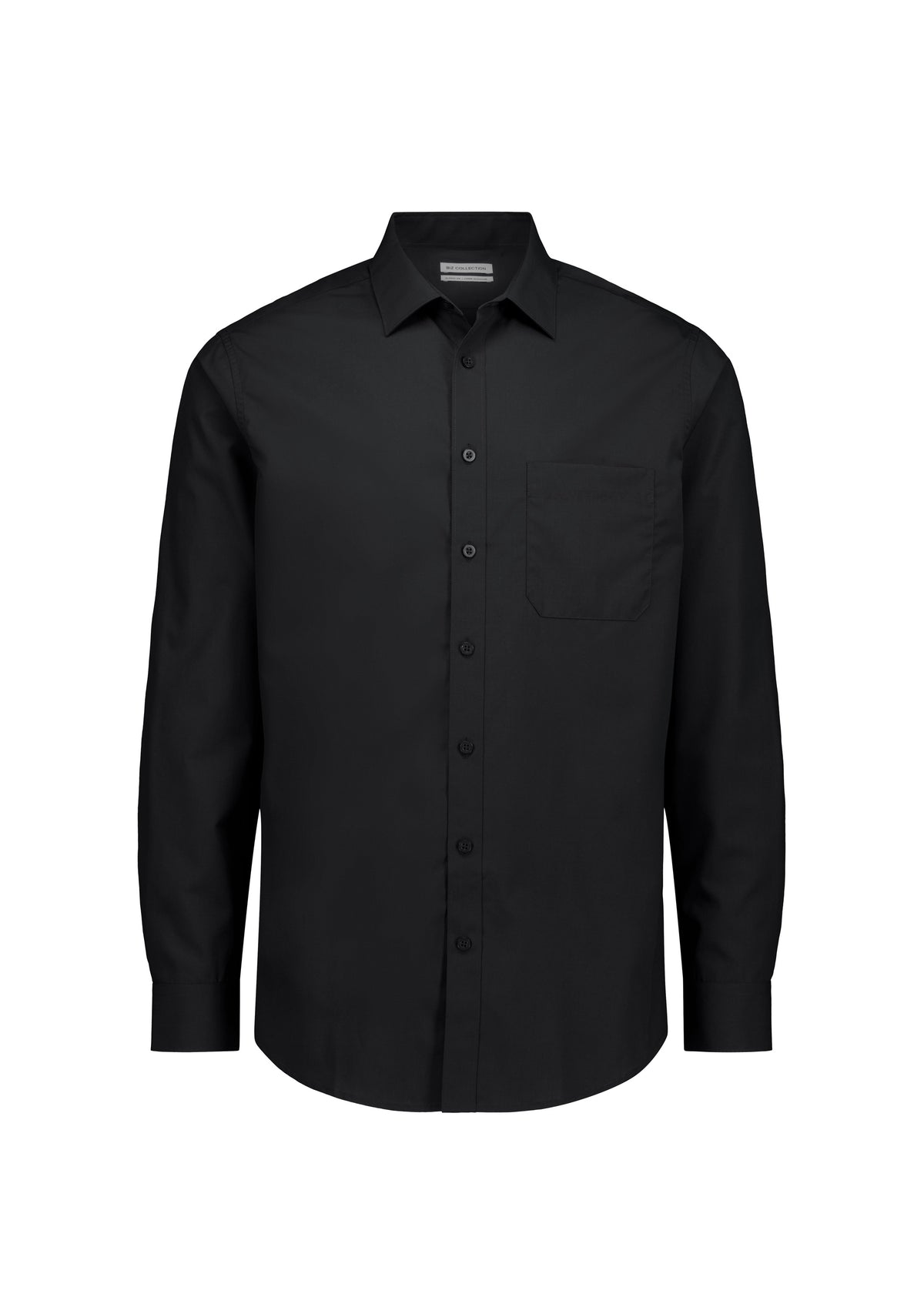 BizCollection S639M Mens Lexington Classic Fit Long Sleeve Shirt - Black