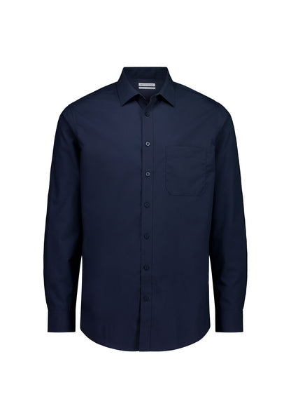 BizCollection S639M Mens Lexington Classic Fit Long Sleeve Shirt - Navy