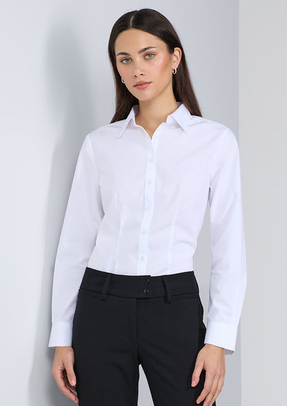BizCollection S639W Womens Lexington Long Sleeve Shirt - White