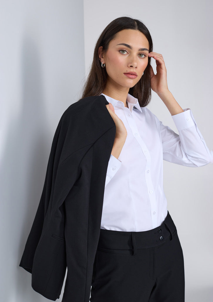BizCollection S639W Womens Lexington Long Sleeve Shirt - White