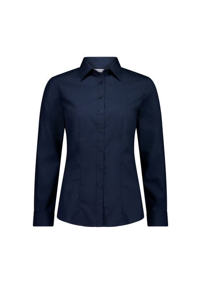 BizCollection S639W Womens Lexington Long Sleeve Shirt - Navy