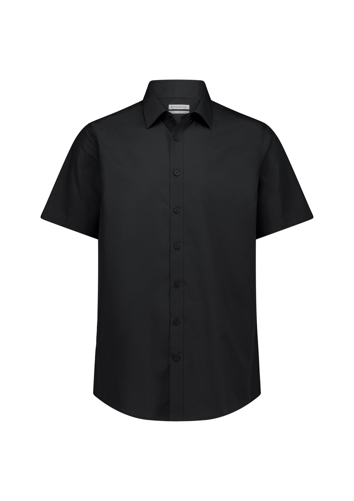 BizCollection S640M Mens Lexington Classic Fit Short Sleeve Shirt - Black