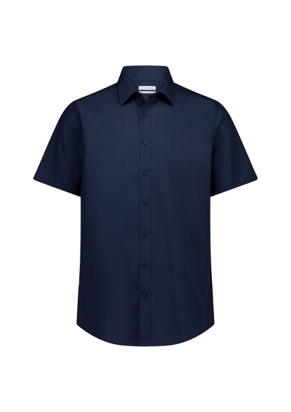 BizCollection S640M Mens Lexington Classic Fit Short Sleeve Shirt - Navy