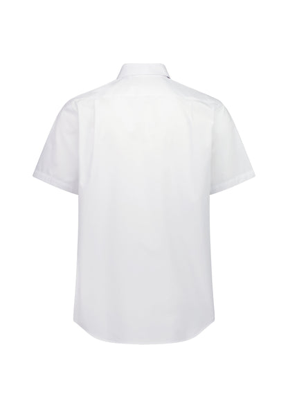 BizCollection S640M Mens Lexington Classic Fit Short Sleeve Shirt - White
