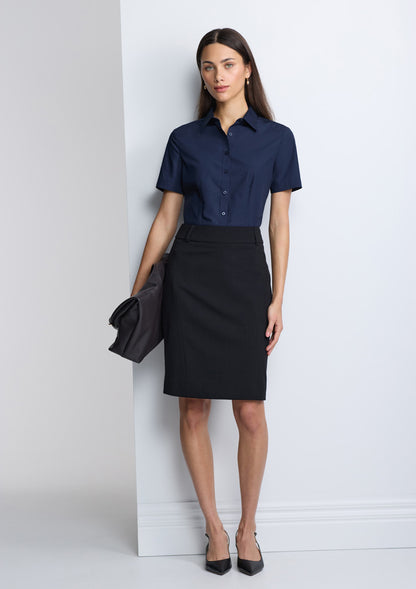 BizCollection S640W Womens Lexington Short Sleeve Shirt - Navy