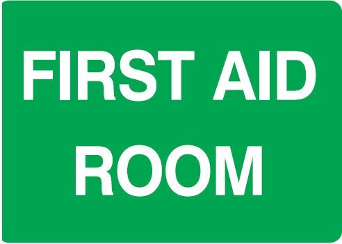 Max Global Products PS15BM First Aid Room Sign, Metal, 225 x 300mm