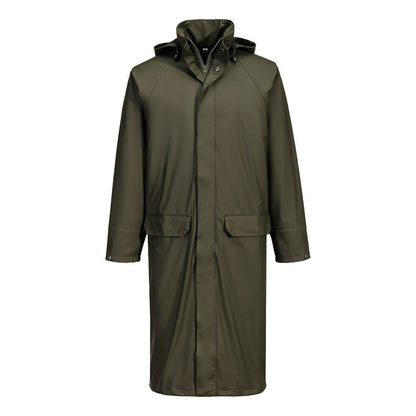 Portwest Flexatex Chem Long Coat in Forest Nights