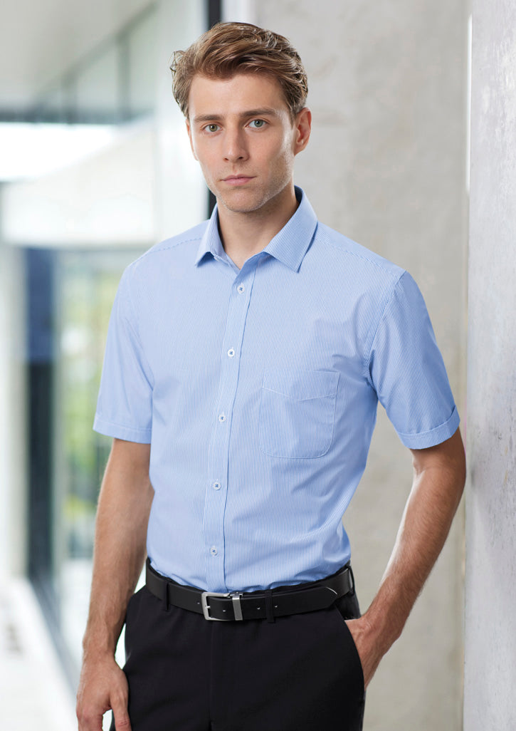 BizCollection S812MS Mens Euro Short Sleeve Shirt