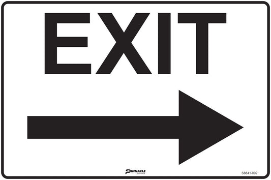 Max Global Products S8841 Exit, Right Arrow Sign
