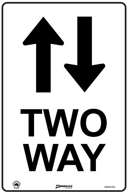 Max Global Products S8845 Two Way (Up & Down Arrows) Sign