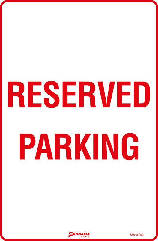 Max Global Products S8916 Reserved Parking Sign