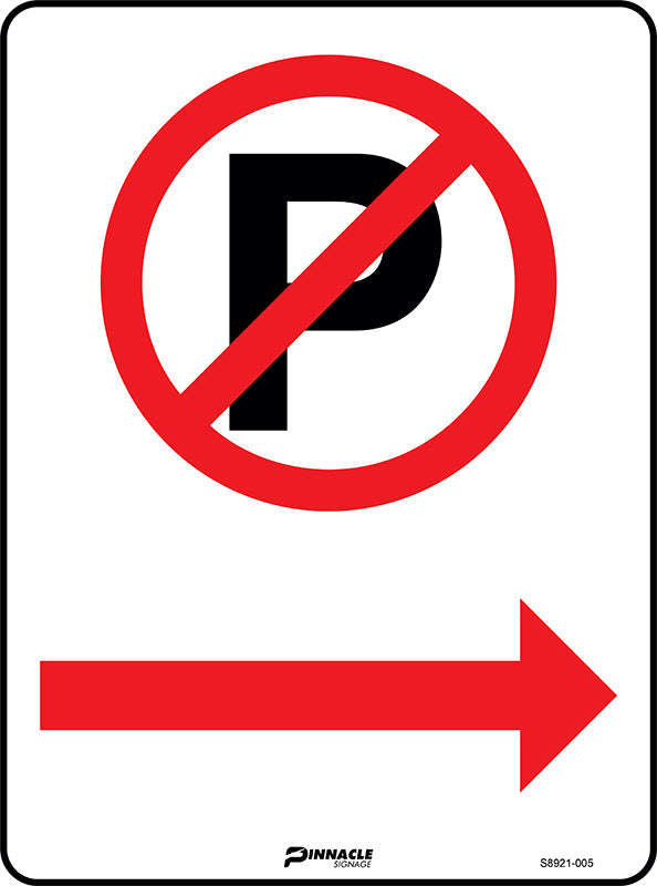 Max Global Products S8921 No Parking, Right Arrow Sign