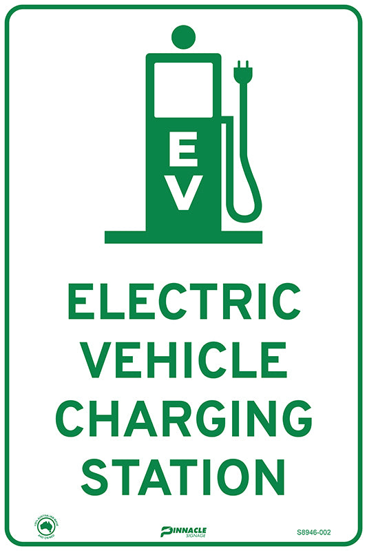 Max Global Products S8946 Electric Vehicle Charging Station Sign