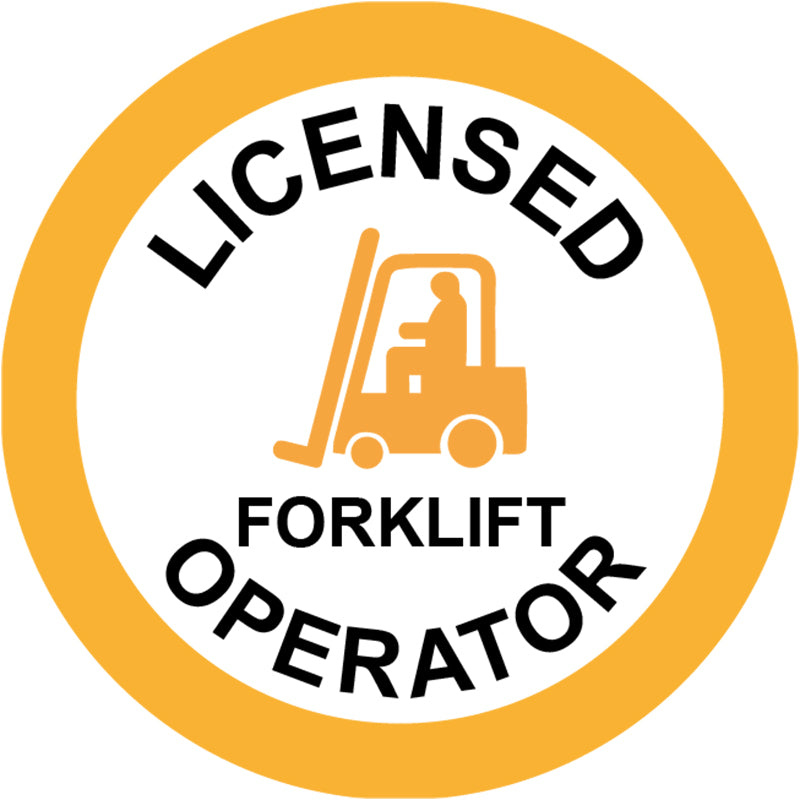 Max Global Products S9119 First Aid Trained, Round Hardhat Stickers, Pack/12 Sign