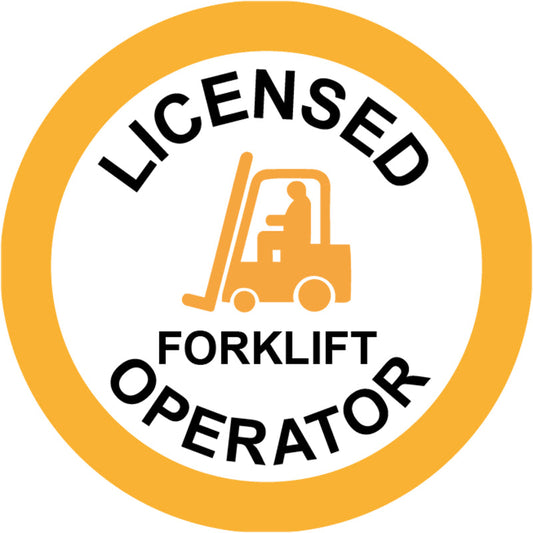 Max Global Products S9119 First Aid Trained, Round Hardhat Stickers, Pack/12 Sign