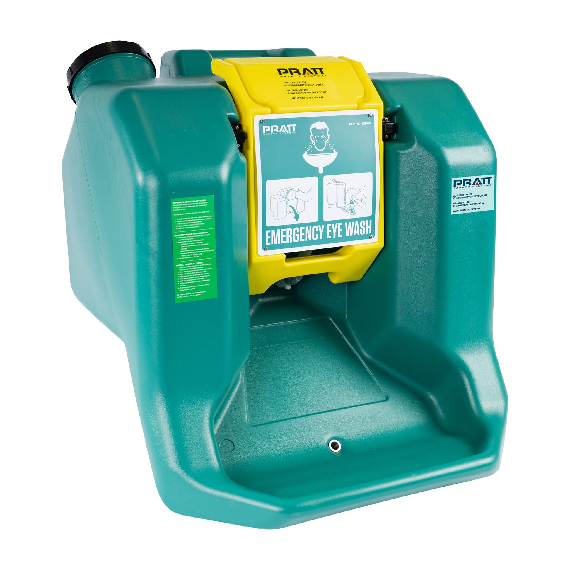 Pratt Safety Portable Gravity Fed Eye Wash Unit. 55L