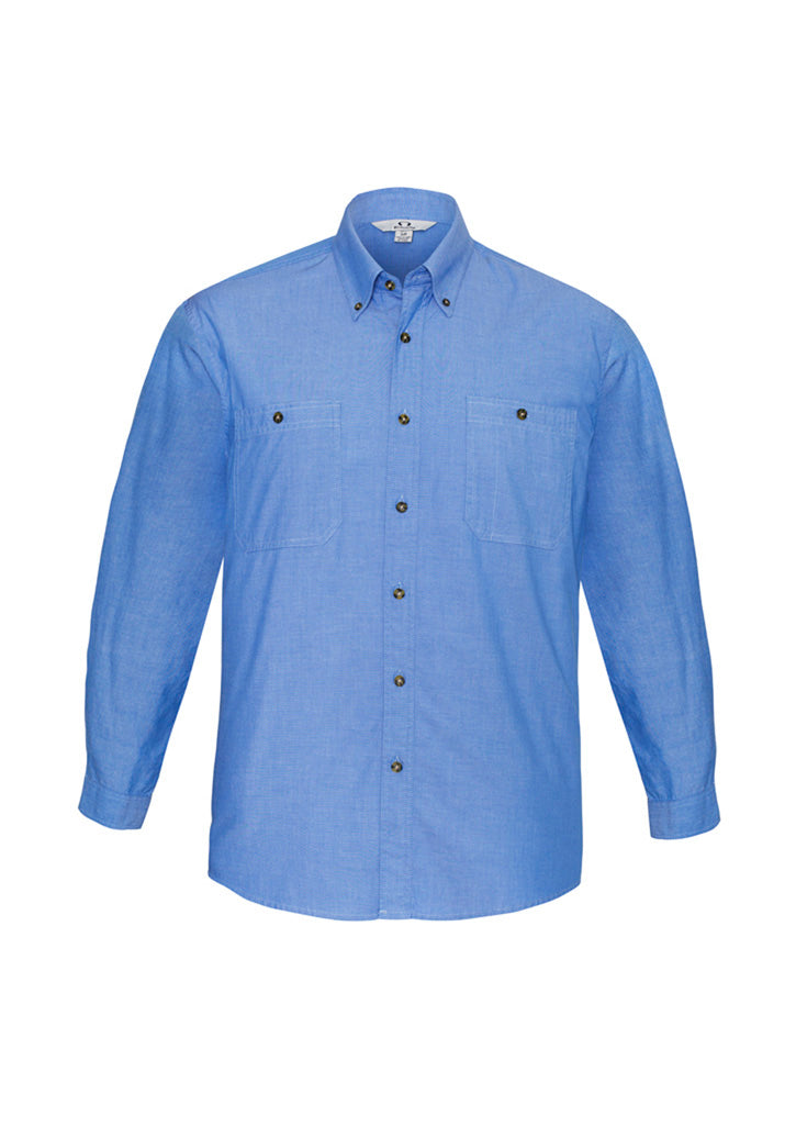 SH112 Biz Collection Wrinkle Free Chambray Shirt product front