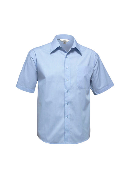 BizCollection SH817 Mens Micro Check Short Sleeve Shirt