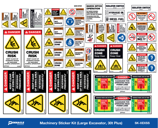 Max Global Products SK-MOWSS Machinery Sticker Kit, Front/Mid/Rear Mower