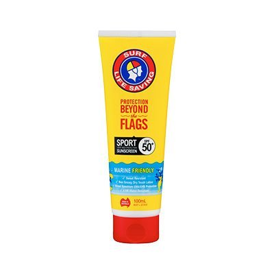 SURF LIFE SAVING SLSP-100TMF Reef-Safe Sport Sunscreen SPF50+ Tube 100mL
