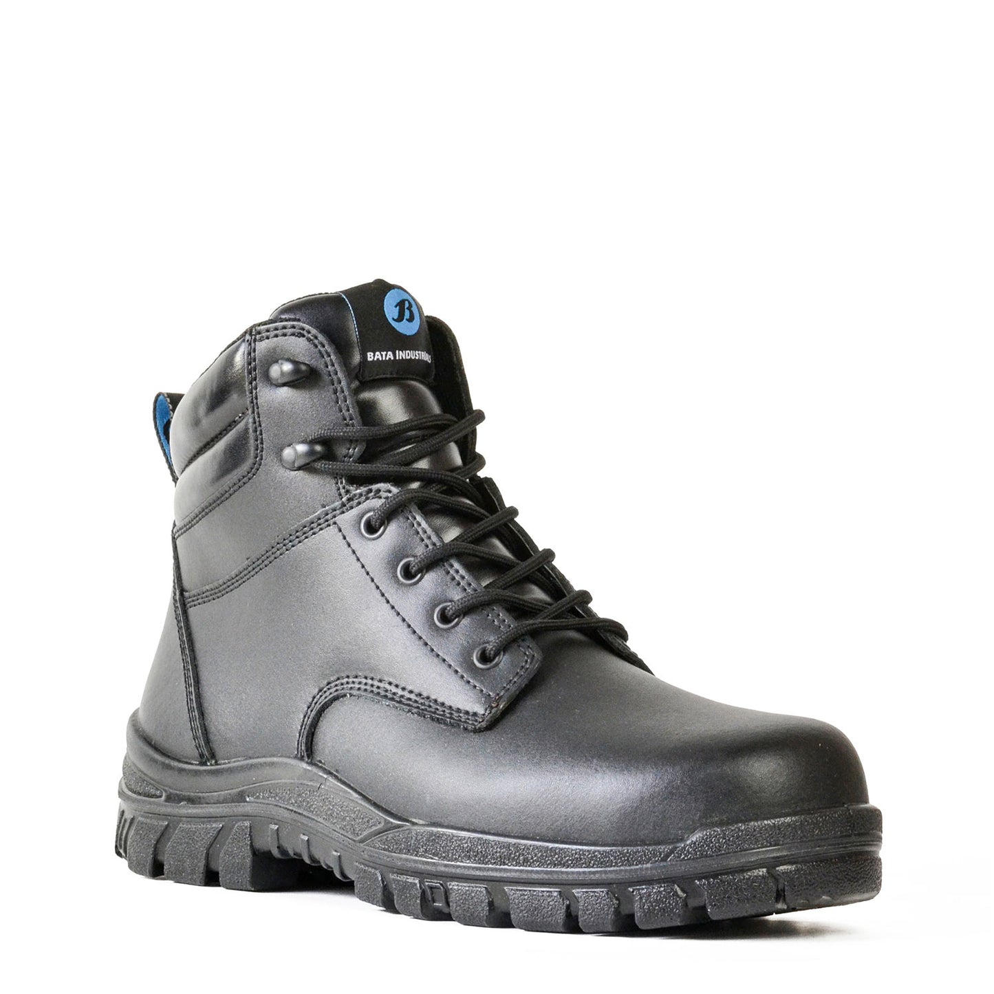 SATURN- BLACK MID CUT LACE UP SAFETY BOOT