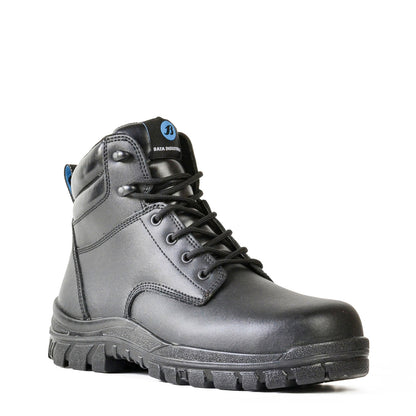 SATURN- BLACK MID CUT LACE UP SAFETY BOOT
