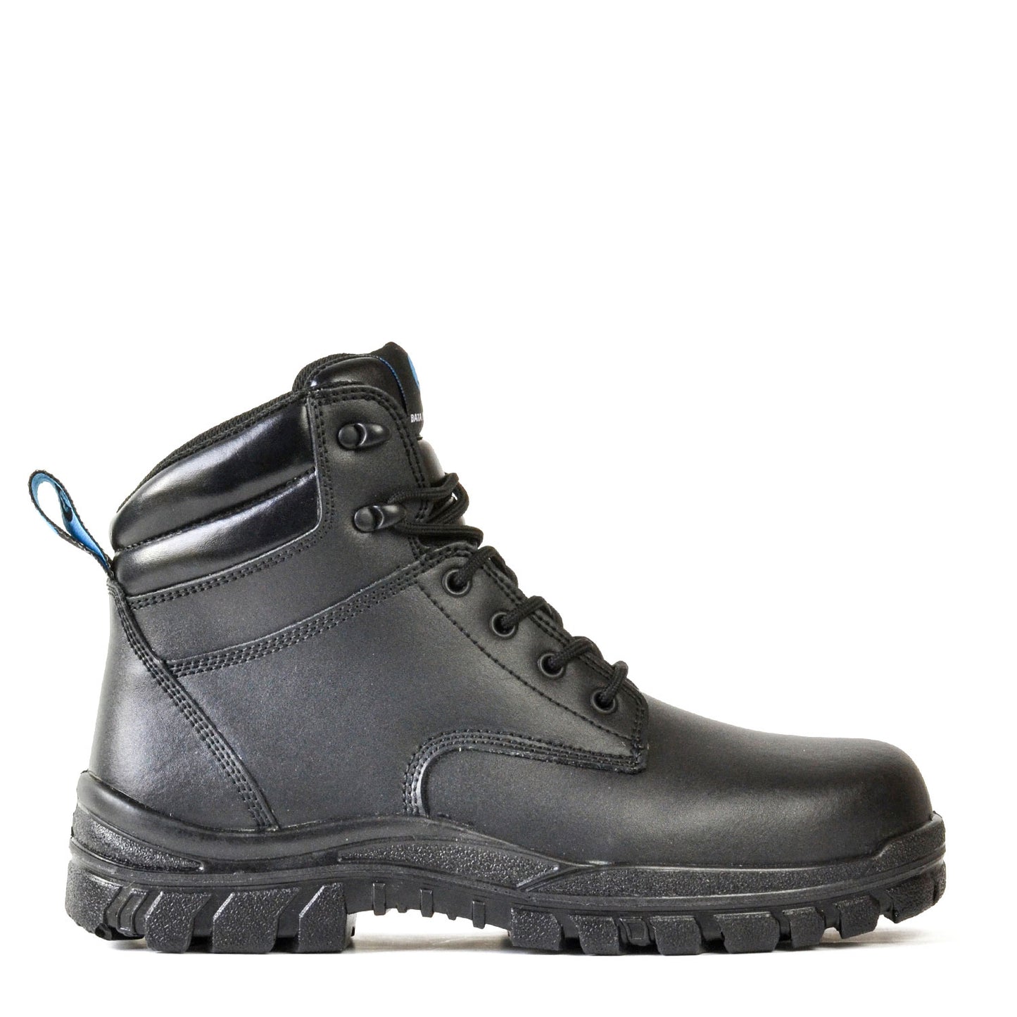 SATURN- BLACK MID CUT LACE UP SAFETY BOOT