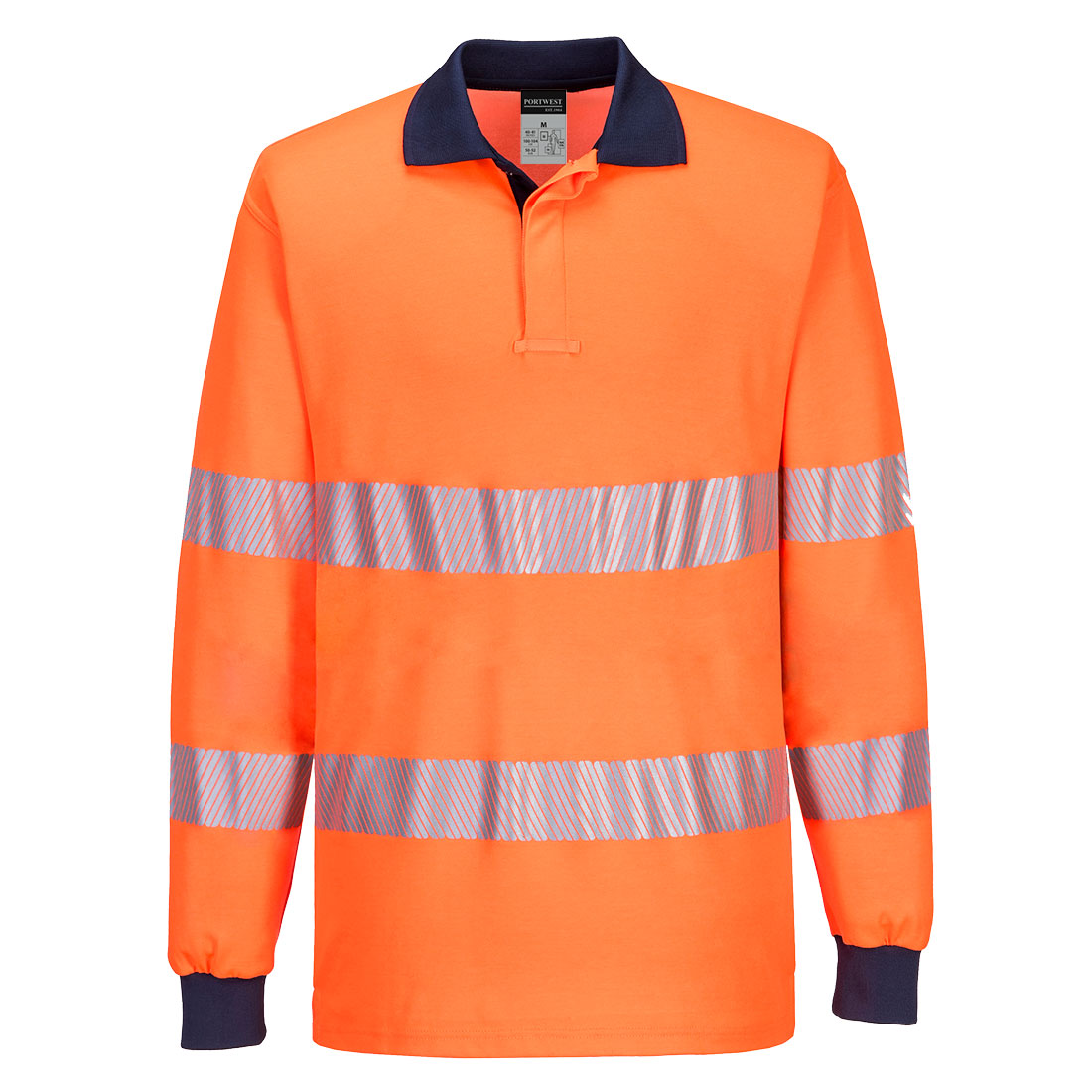 Portwest T186 PW3 Hi-Vis Polo Shirt L/S