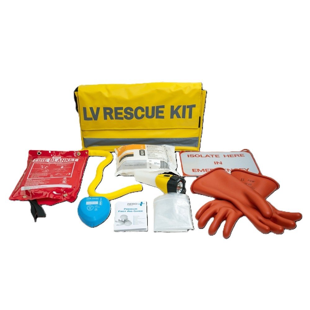Max Global Products TZ-KIT-LVR Low Voltage Electrical Rescue Kit, Complete, Yellow Case