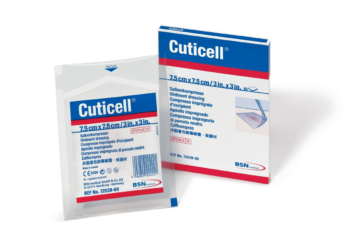 BSN MEDICAL B71007-00 Cutimed Cuticell Ointment Dressing 7.5cm x 7.5cm Pack of 10