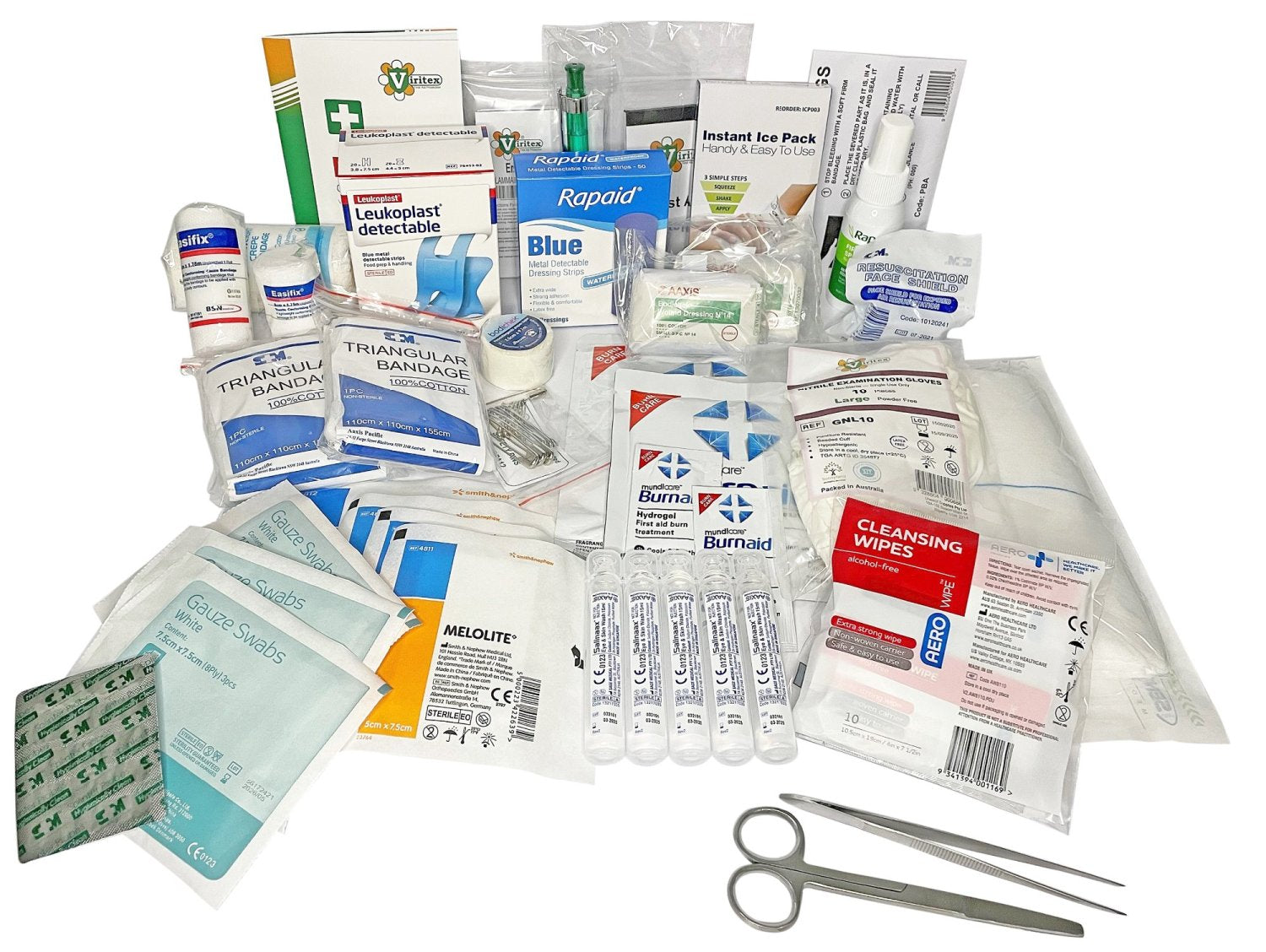 Max Global Products 1W-FDP-C First Aid Kit - Complete Food Preparation (c) Metal Wall Mount