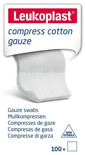BSN MEDICAL GS75 Gauze Swabs Non-Sterile 8 Ply 7.5cm x 7.5cm Pack of 100