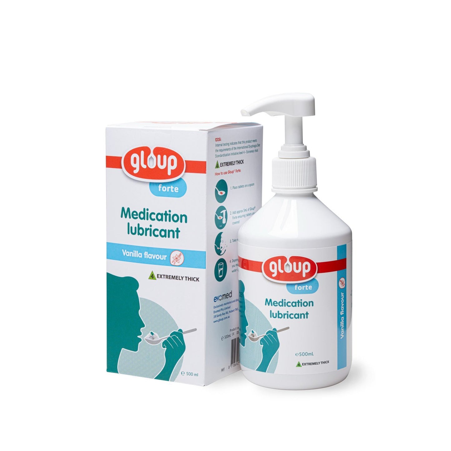 EVOMED GO7009500 Gloup Medication Lubricant Vanilla Forte Level 4 500ml
