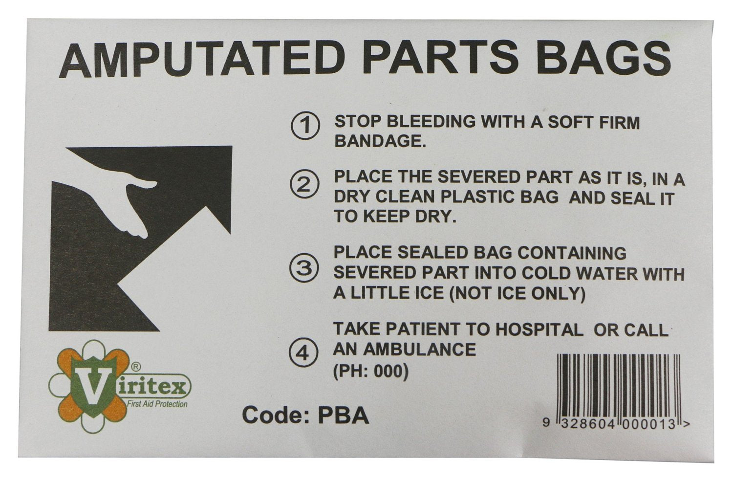 VIRITEX PBA Plastic Bag Assorted Viritex Pack 3