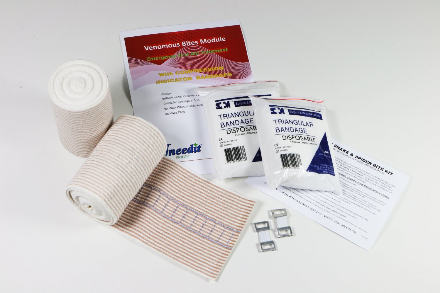 Max Global Products SWM-VS First Aid Kit - Module Safe Work Australia Venomous Bites (vs) Complete